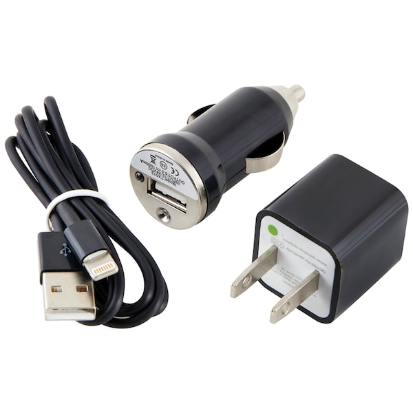 Ultralast Charge and Sync Kit with Lightning to USB Cable (Black) CEL-CHG8B